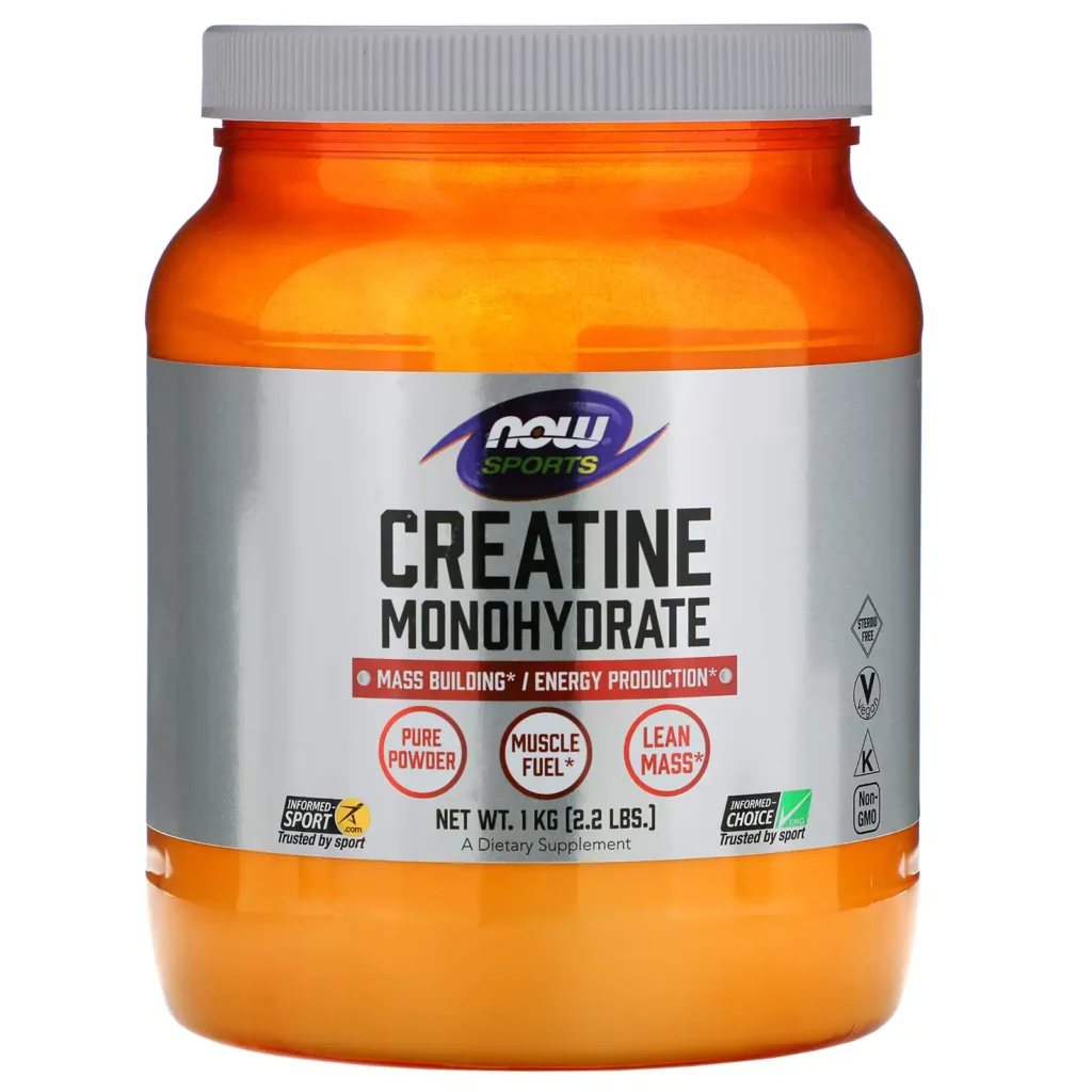 Creatina Monohidratada, 1 kg (2,2 lb), NOW Foods, Sports
