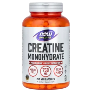 Creatina Monohidratada, 4500 mg, 240 Cápsulas, (750 mg por cápsula), NOW Foods, Sports