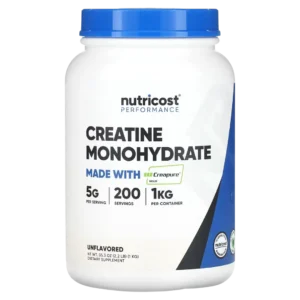 Creatina Monohidratada CreaPure®, 1 kg, Nutricost, Performance
