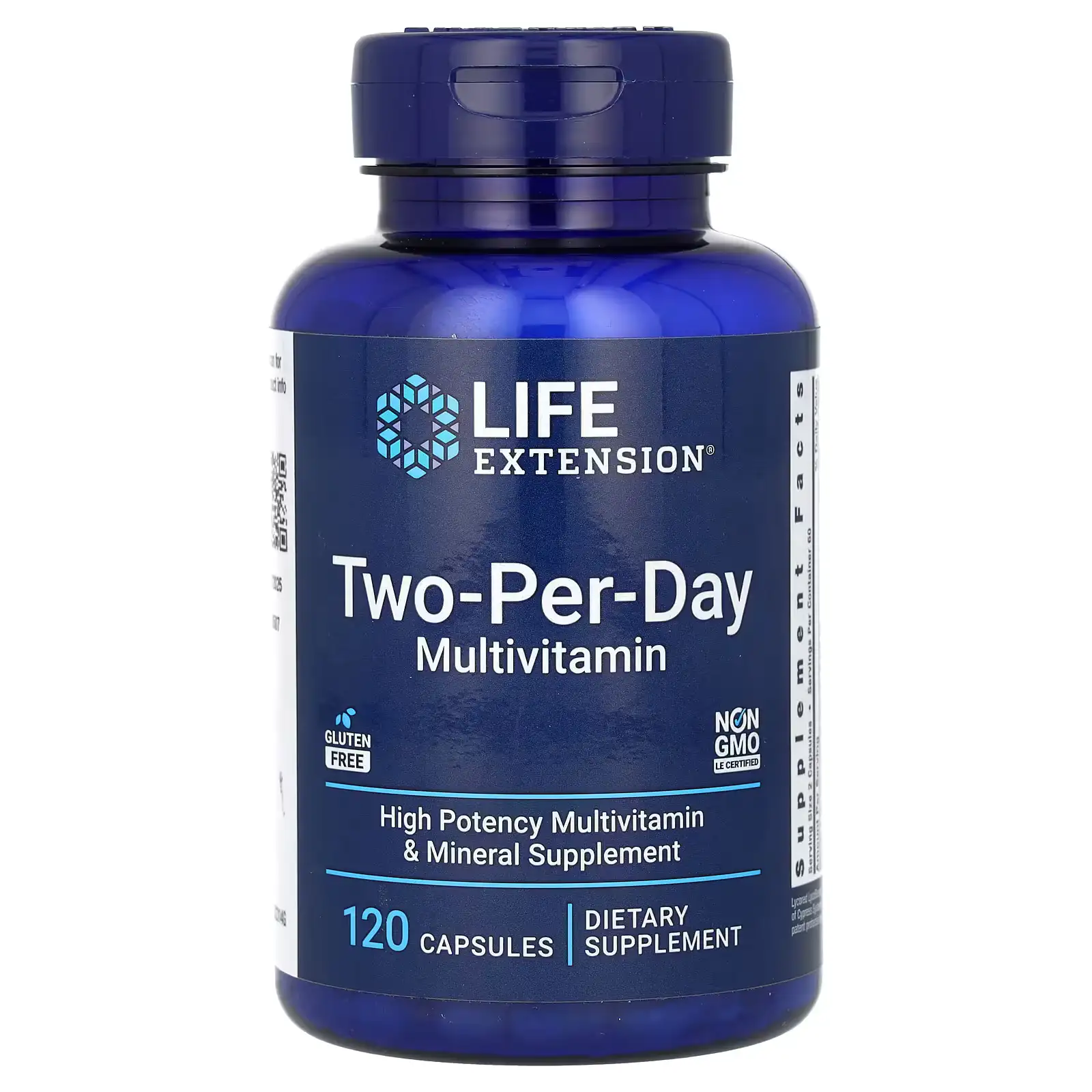 Multivitamínico Tow-Per-Day, 120 Cápsulas, Life Extension
