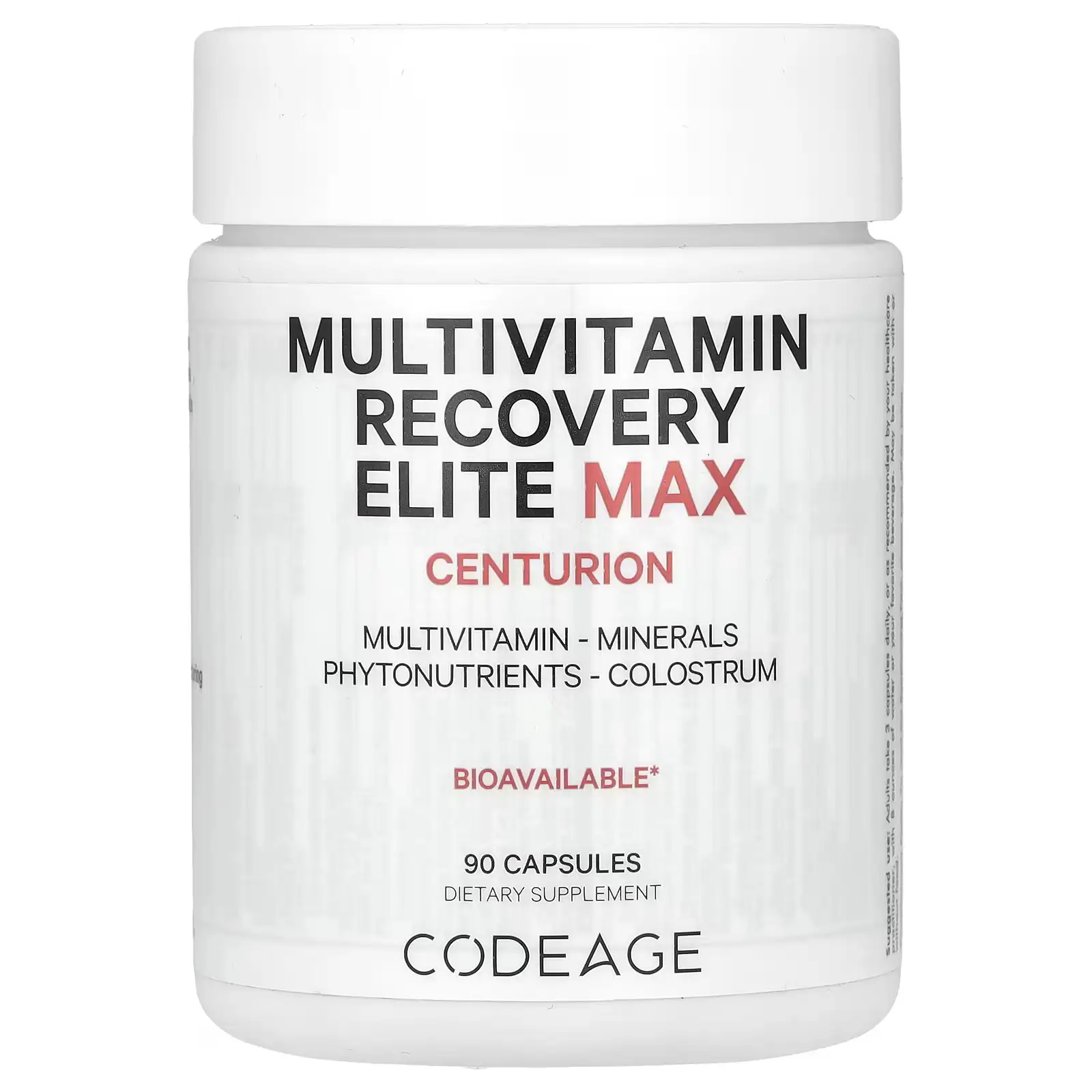 Multivitamínico Recovery Elite Max, 90 Cápsulas, Codeage