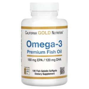 Omega-3, Aceite de pescado premium, 2200 mg, 100 cápsulas, (1100 mg por cápsula), California Gold Nutrition