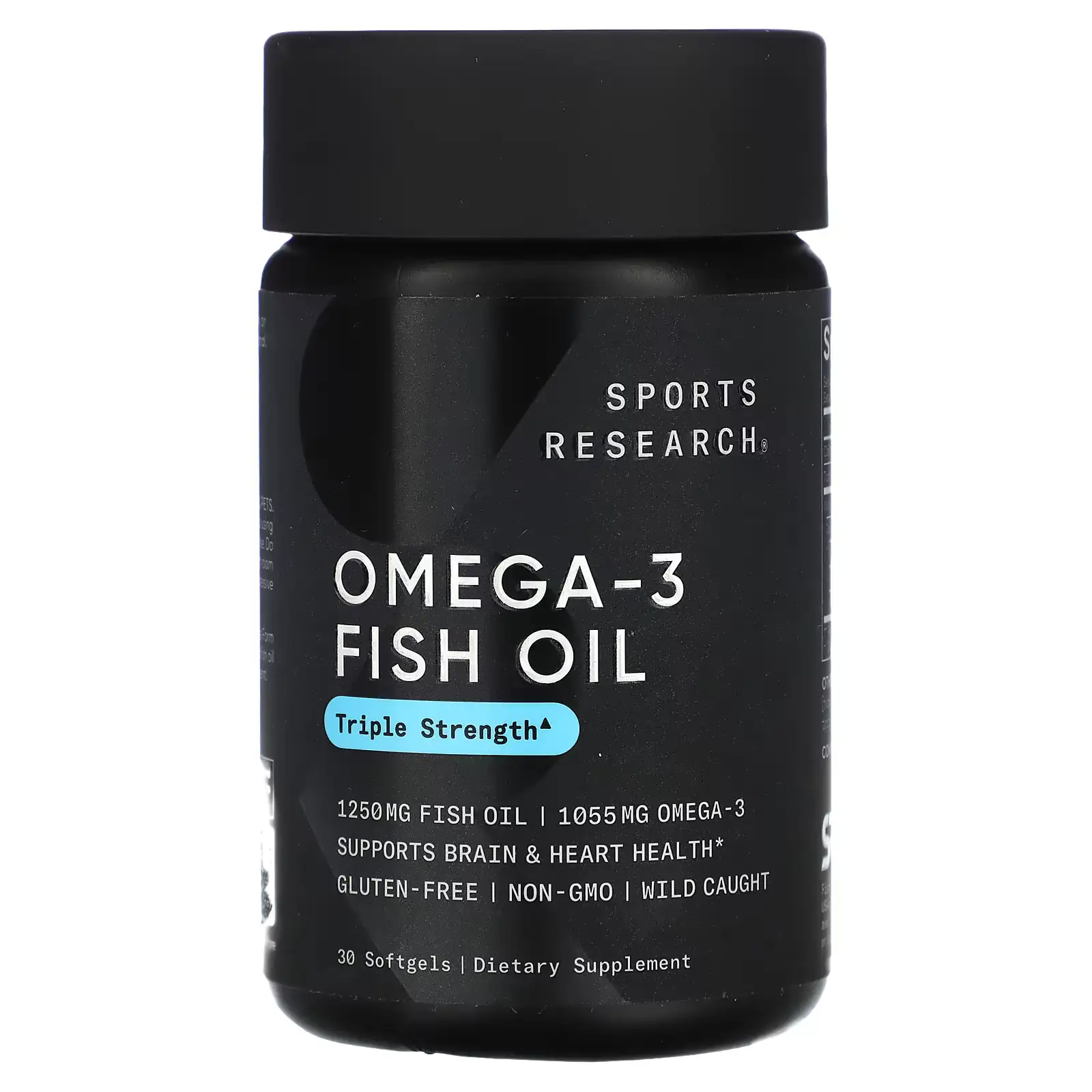 Omega-3, Aceite de Pescado, Triple concentración, 1055 mg, 30 cápsulas blandas, Sports Research