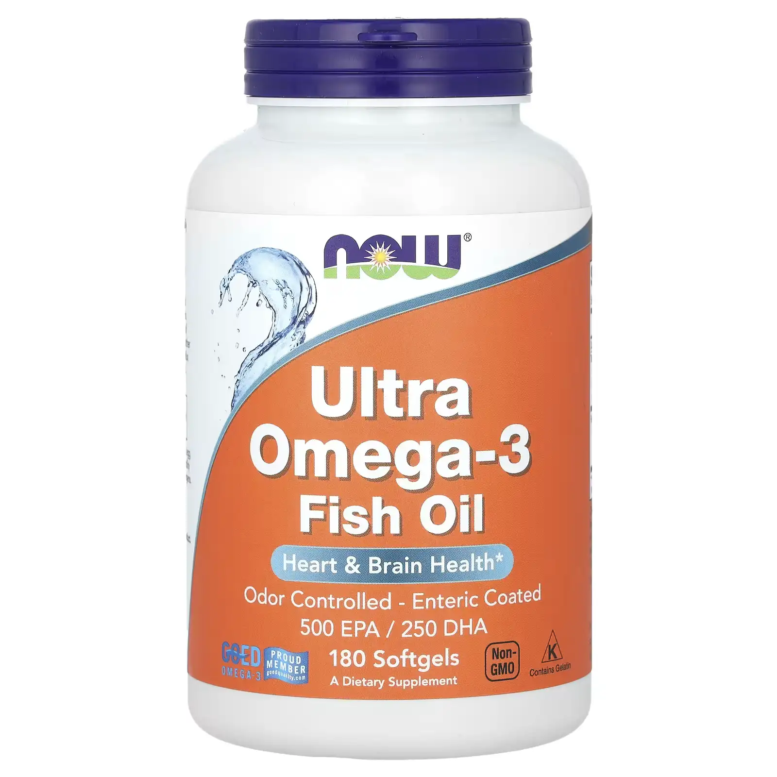 Ultra Omega-3, Aceite de Pescado, 1000 mg, 180 cápsulas blandas, NOW Foods