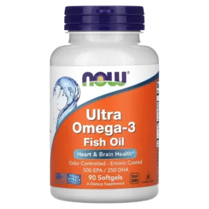 Ultra Omega-3, Aceite de Pescado, 1000 mg, 90 cápsulas blandas, NOW Foods