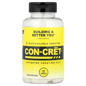 Creatina HCL (Clorhidrato de Creatina), 72 Cápsulas, 750 mg, Con-Cret