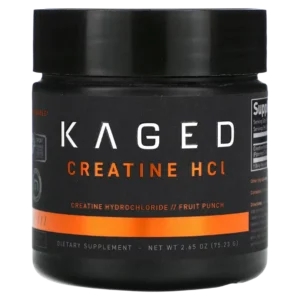 Creatina HCL en Polvo (Clorhidrato de Creatina), 75,23 g, Sabor a Frutas, Kaged