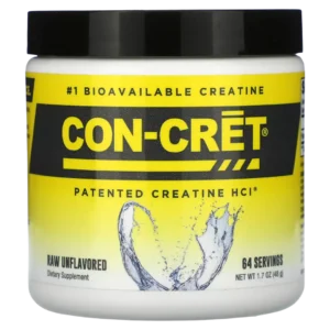 Creatina HCL en Polvo Sin Sabor (Clorhidrato de Creatina), 48 g, Con-Cret