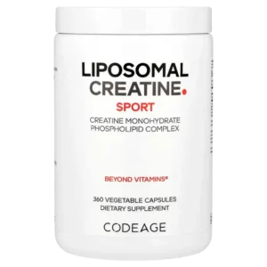 Creatina Monohidratada Liposomal, 2500 mg (625 mg por Cápsula), 360 Cápsulas, Codeage, Sport