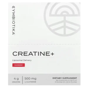 Creatina Monohidratada Liposomal Liquida CreaBev® en Sobres, Sabor a Frambuesa, 20 Sobres, Cymbiotika