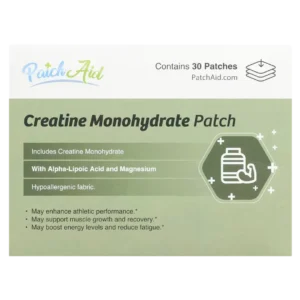 Parches de Creatina Monohidratada, 30 Parches, PatchAid