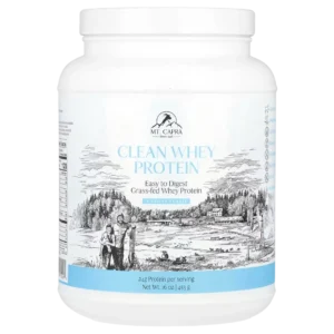 Proteína Whey Limpia, Aislado de Proteína de Suero de LECHE DE CABRA, Sin Azucar, 1 lb, Mt. Capra