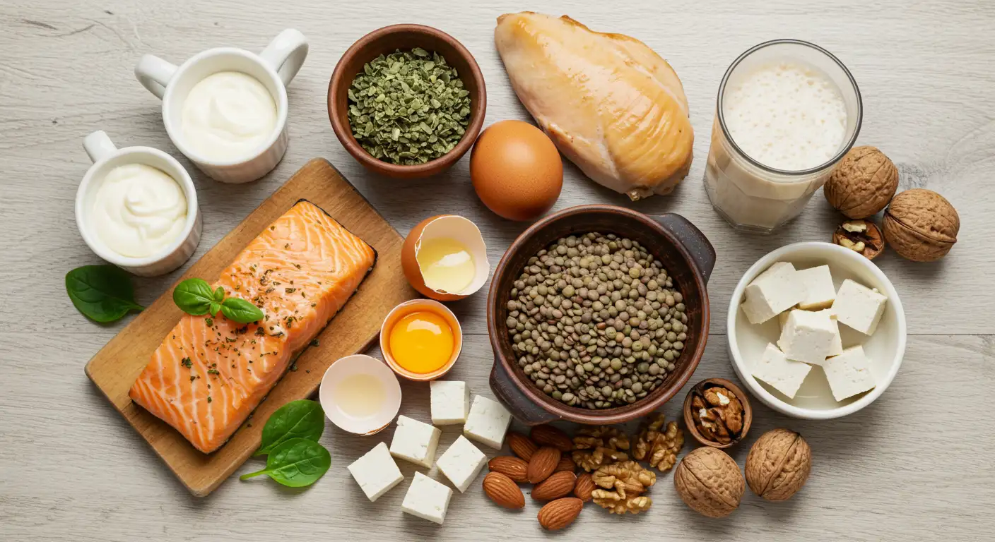 Las Mejores Fuentes de Proteína para Tu Dieta (Incluyendo Opciones Vegetales y Suplementos)