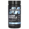 Frasco de MuscleTech Clear Muscle con HMB Ácido Libre BetaTOR®, 84 cápsulas líquidas. Suplemento para ganancia muscular y recuperación. Compra online en Suplenet Colombia.