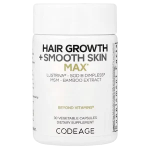Codeage Hair Growth + Smooth Skin Max sin fondo para e-commerce en Suplenet