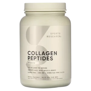 Packshot sin fondo del Collagen Peptides Sports Research 907 g sin sabor