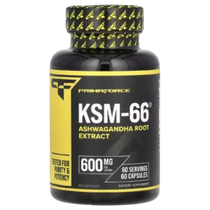 Ashwagandha KSM-66® 600 mg PrimaForce – Imagen sin fondo