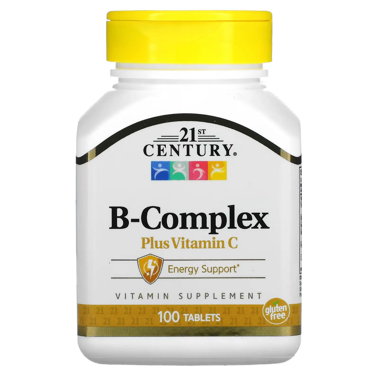 Complejo B + Vitamina C, 100 tabletas, 21st Century