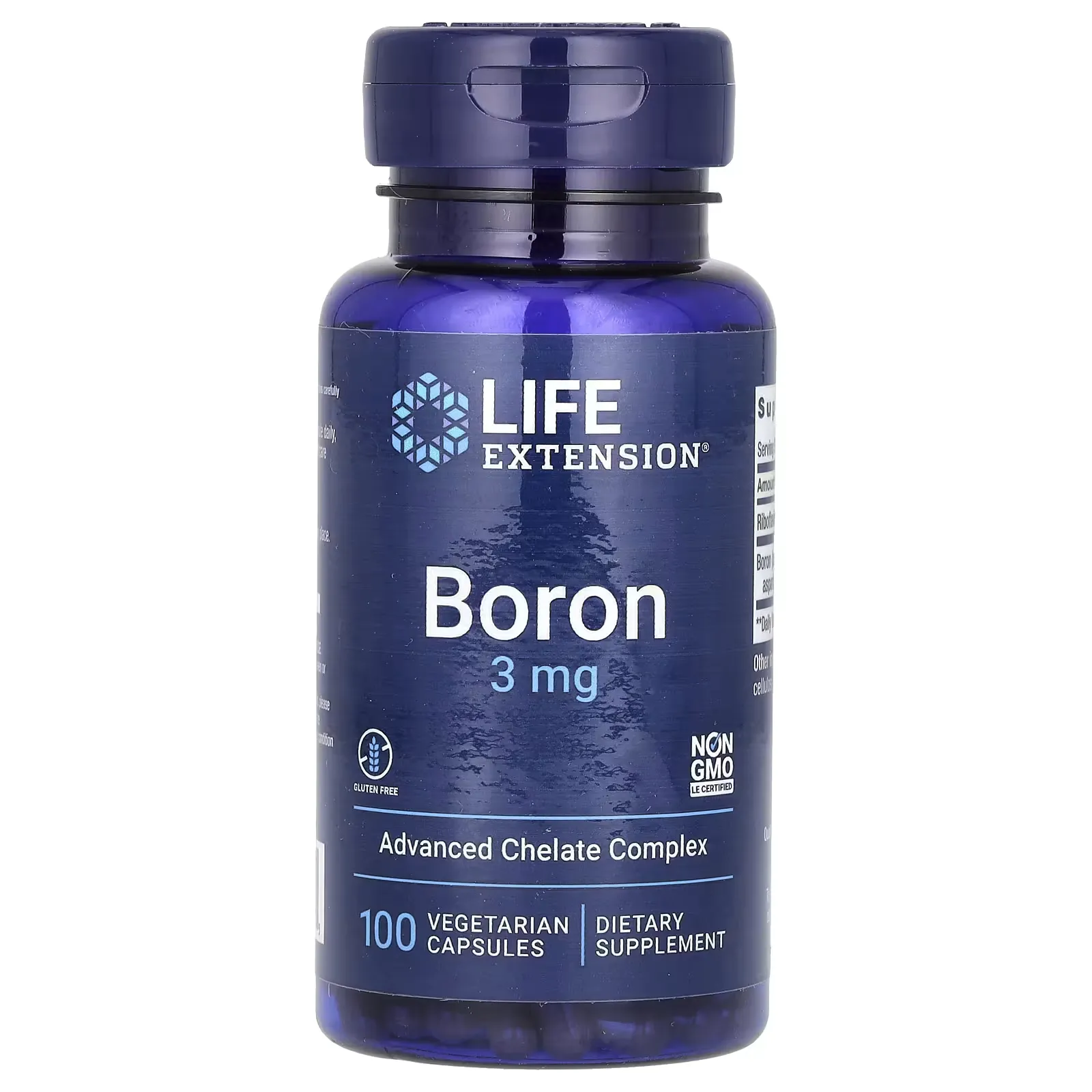 Boro, 3 mg, 100 cápsulas, Life Extension