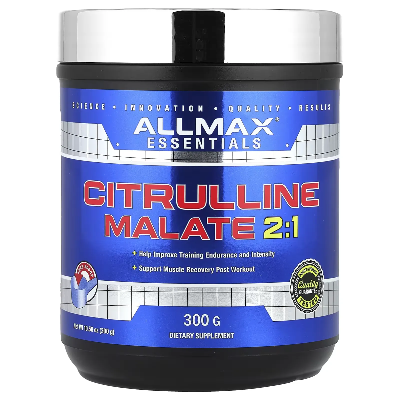 Citrulina Malato 2:1, 300 g, ALLMAX
