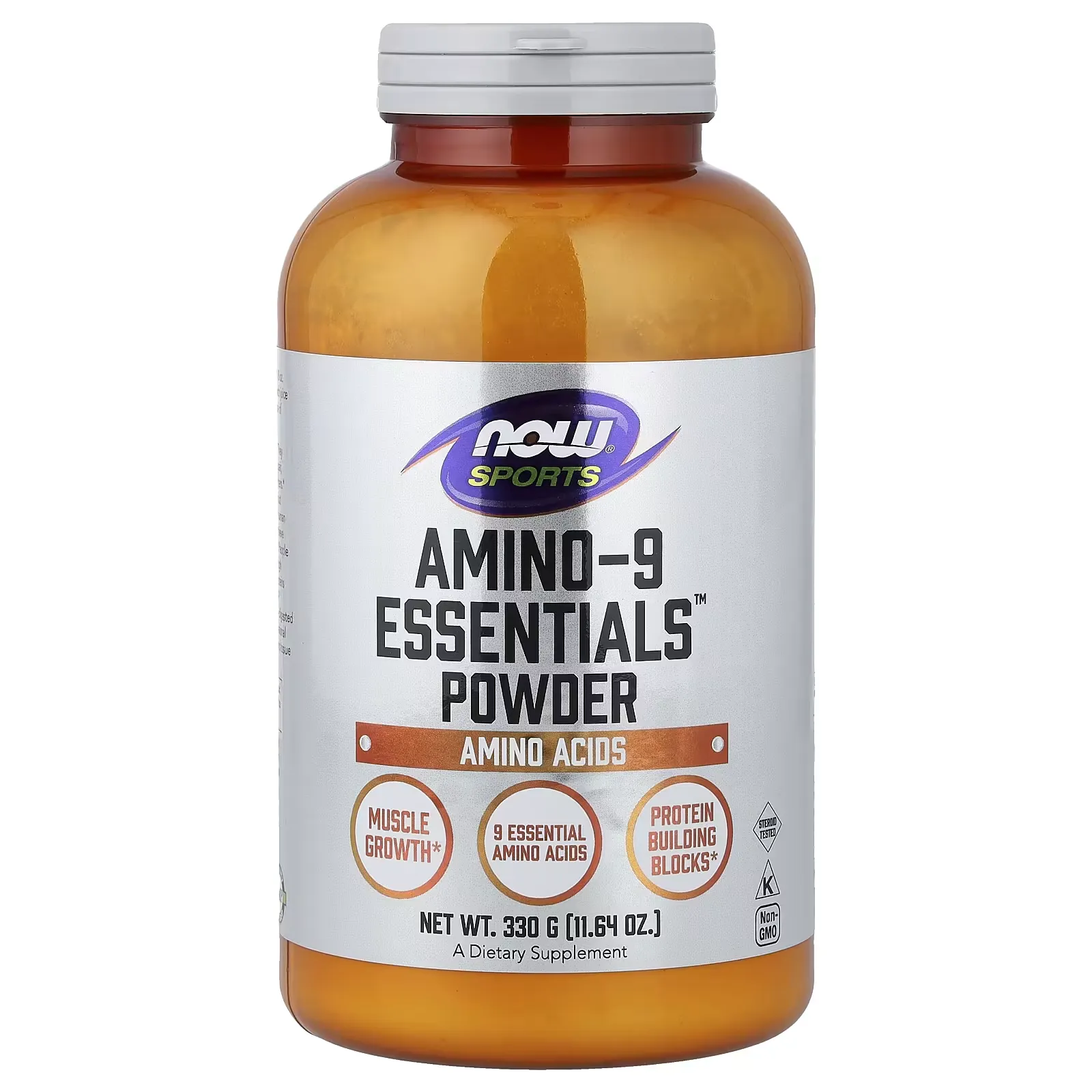Amino-9 Essentials™, Aminoácidos Esenciales, 330 g, NOW Foods, Sports