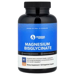 Comprar suplemento de Bisglicinato de magnesio Designs For Sport 120 cápsulas vegetales en Suplenet Colombia.
