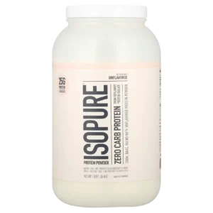 Frente del envase de Zero Carb Proteína Whey Isolate Isopure de 3 lb, versión original de USA en Suplenet Colombia.