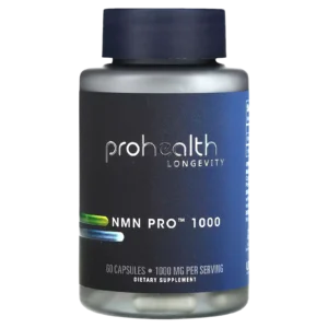 Imagen de catálogo para comprar NMN Pro 1000 ProHealth Longevity de 60 cápsulas en Suplenet.