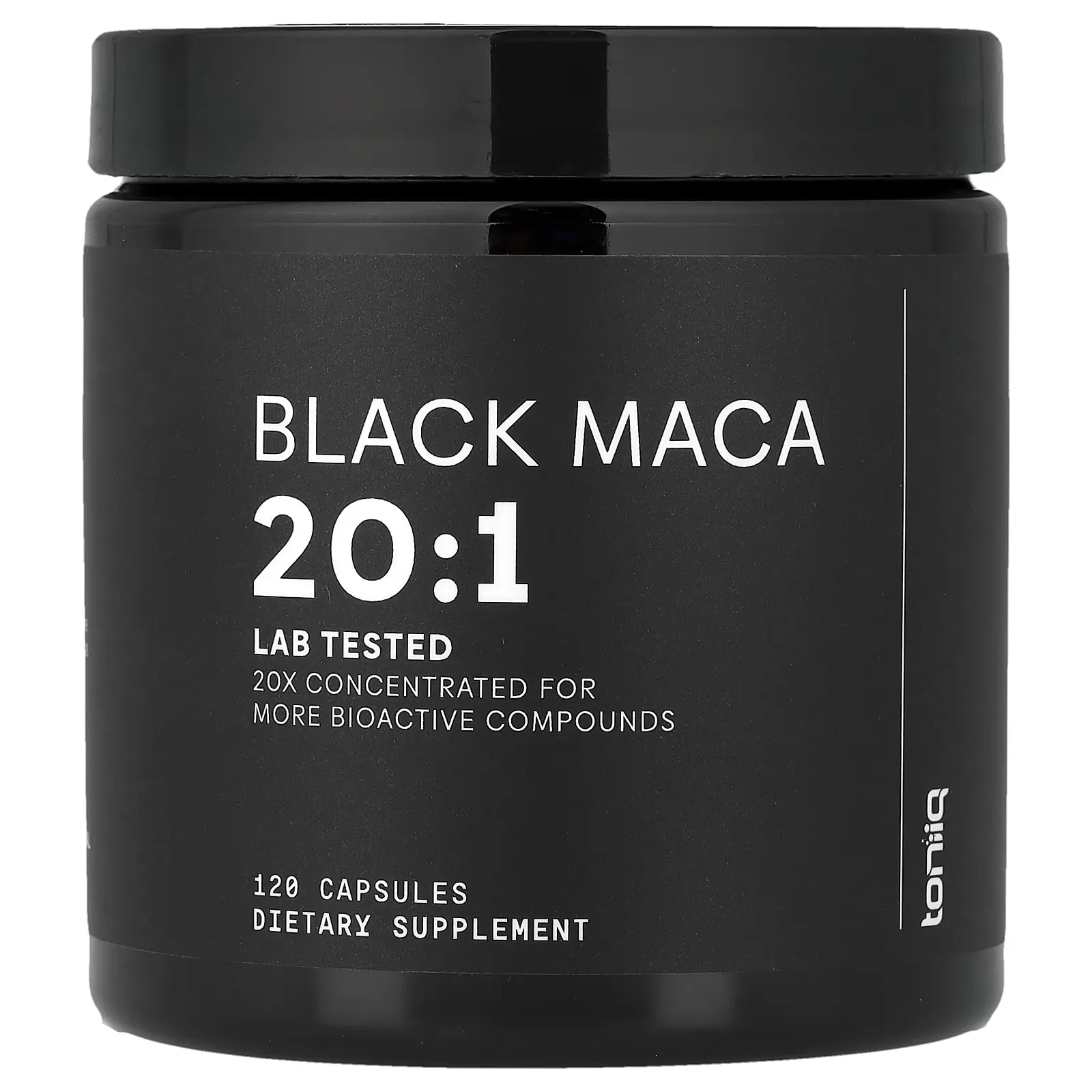 Maca Negra 20:1, 2000 mg, 120 cápsulas, Toniiq