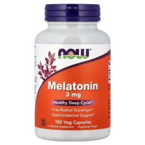 Comprar Melatonina 3 mg NOW Foods 180 cápsulas vegetales en Suplenet Colombia.