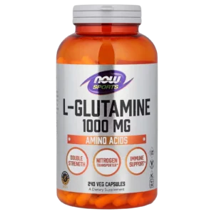 Imagen de catálogo de L-Glutamina 1000 mg NOW Foods Sports 240 cápsulas para tienda online Suplenet.