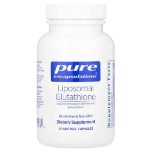 Glutatión Liposomal Pure Encapsulations 375 mg 60 cápsulas para catálogo de suplementos premium