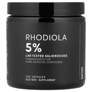Comprar Rhodiola 5% Toniiq de 120 cápsulas, extracto premium para enfoque mental y energía en Colombia.