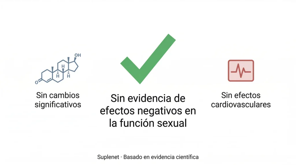 La creatina no tiene efectos negativos documentados en la sexualidad ni en la función sexual