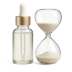 Suplementos de belleza y antiedad con sérum y gotero