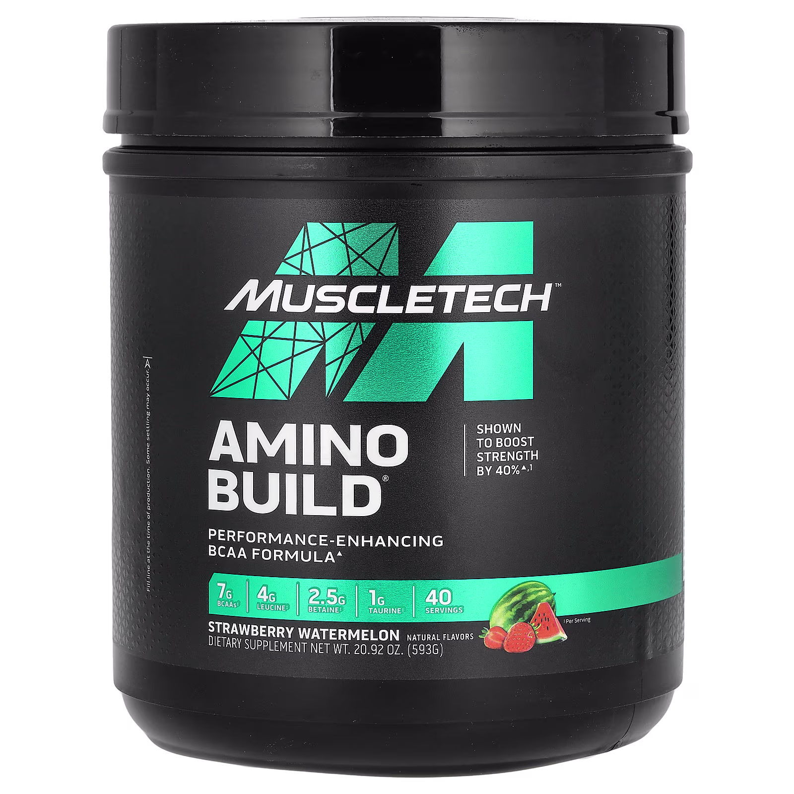 Amino Build, Fresa y sandía, 593 g (20,92 oz), MuscleTech