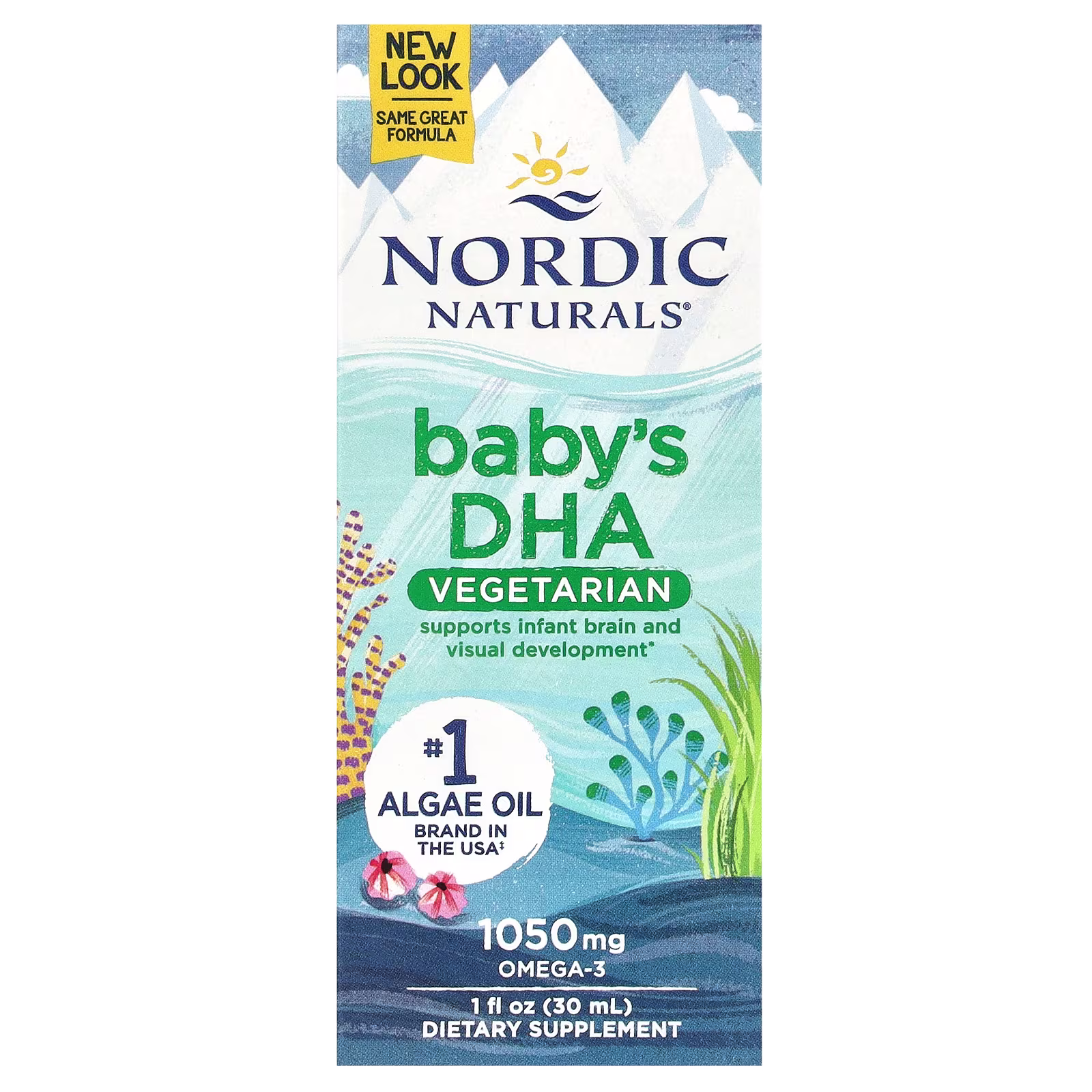 Bebé DHA Vegetariano, 1,050 mg, 1 fl oz (30 ml), Nordic Naturals