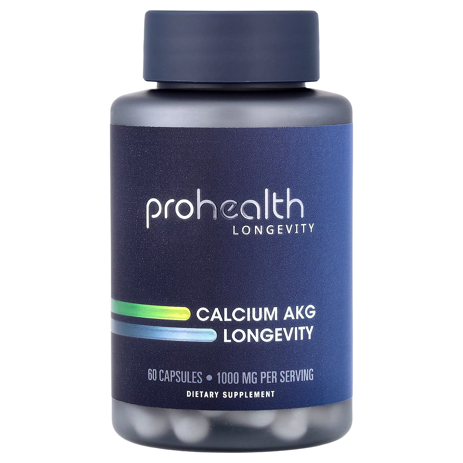 AKG de Calcio Longevidad, 60 cápsulas (500 mg por cápsula), ProHealth Longevity