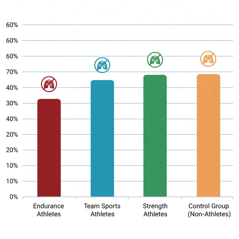 Gráfico en forma de U invertida mostrando la relación entre intensidad del ejercicio y función inmune con la ventana abierta marcada