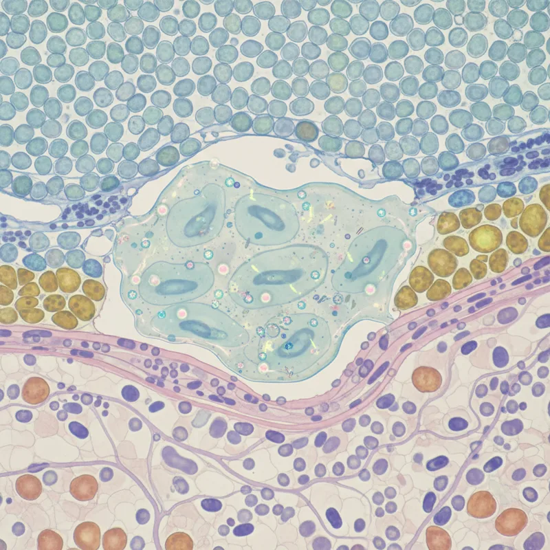 Diagrama de la composición del calostro bovino mostrando porcentajes de IgG, lactoferrina, factores de crecimiento y otros componentes