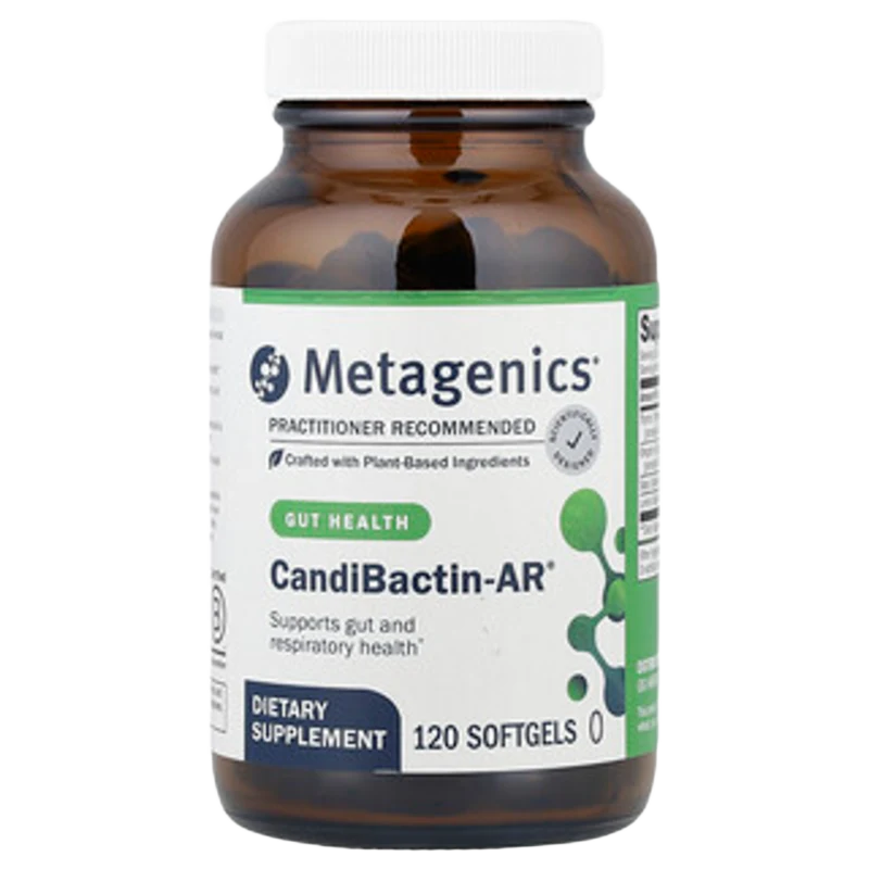 CandiBactin-AR®, Salud Intestinal, 120 Cápsulas Blandas, Metagenics