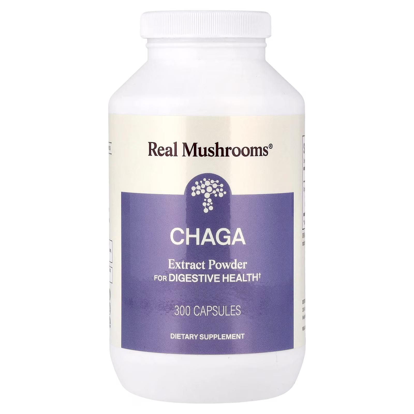 Chaga Extract Polvo, 300 Cápsulas, Real Mushrooms