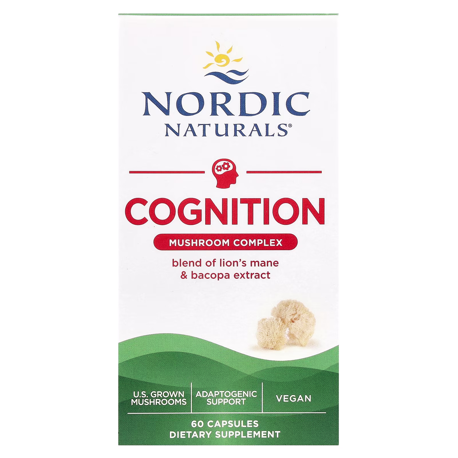 Complejo de Hongos para Cognición, 60 Cápsulas, Nordic Naturals