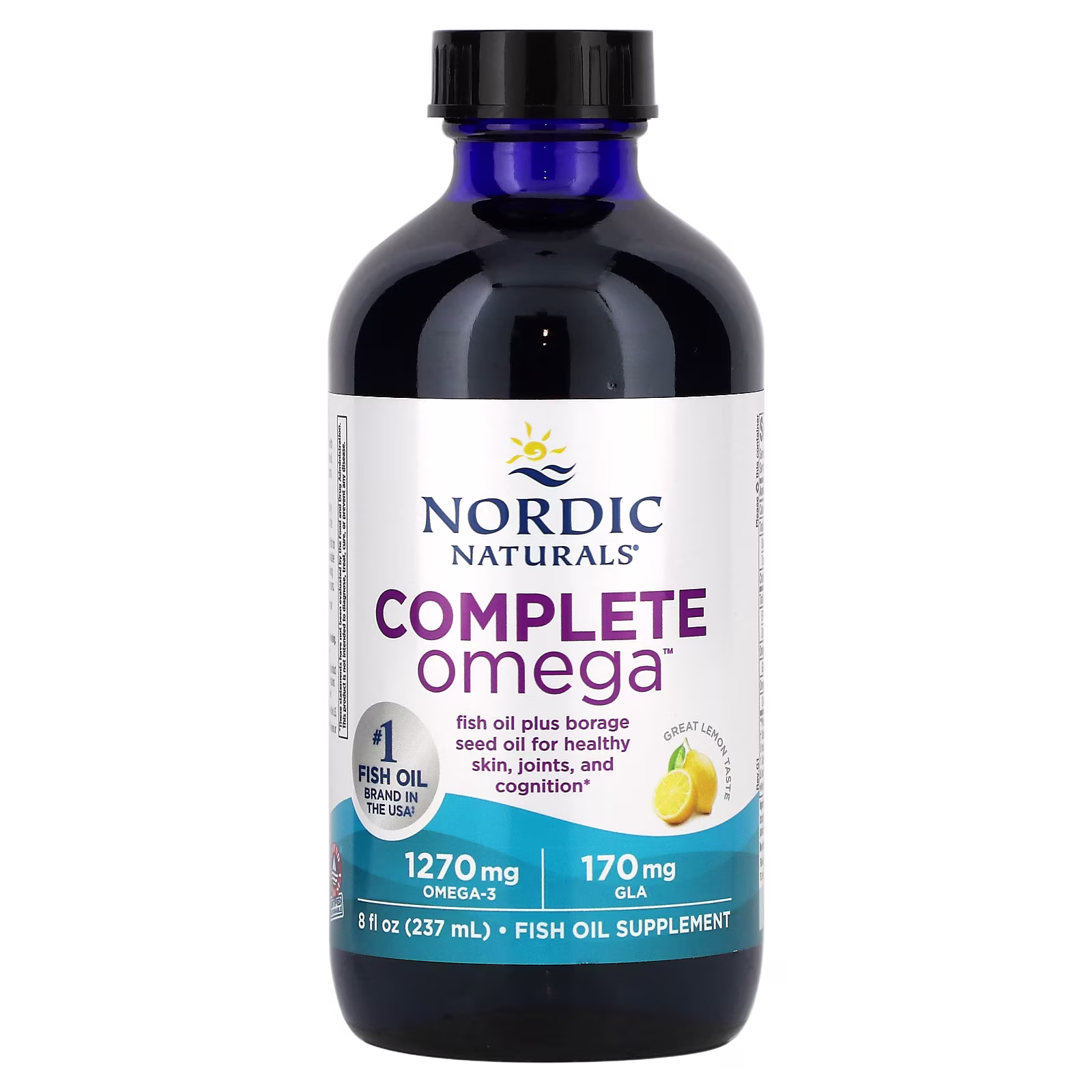 Complete Omega, Sabor a Limón, 8 fl oz (237 ml), Nordic Naturals