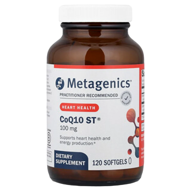 CoQ10 ST®, 100 mg, 120 Cápsulas Blandas, Metagenics