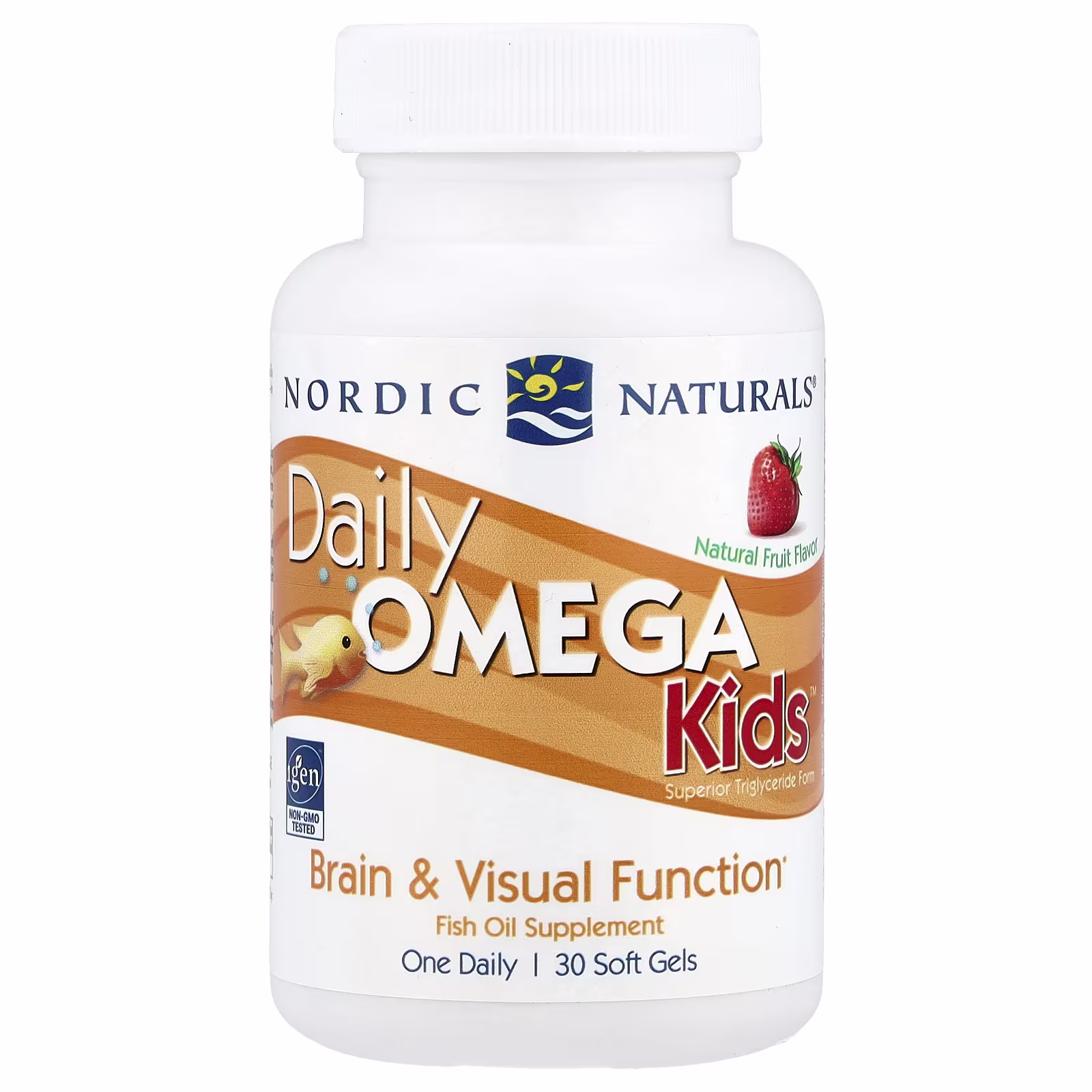 Daily Omega Niños™, Sabor a Fruta Natural, 30 Cápsulas Blandas, Nordic Naturals