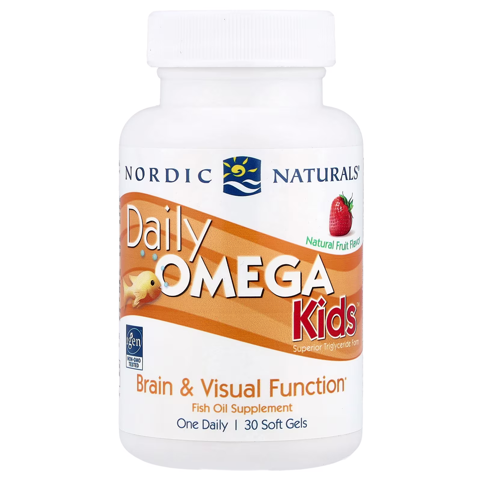 Daily Omega Niños™, Sabor a Fruta Natural, 30 Cápsulas Blandas, Nordic Naturals
