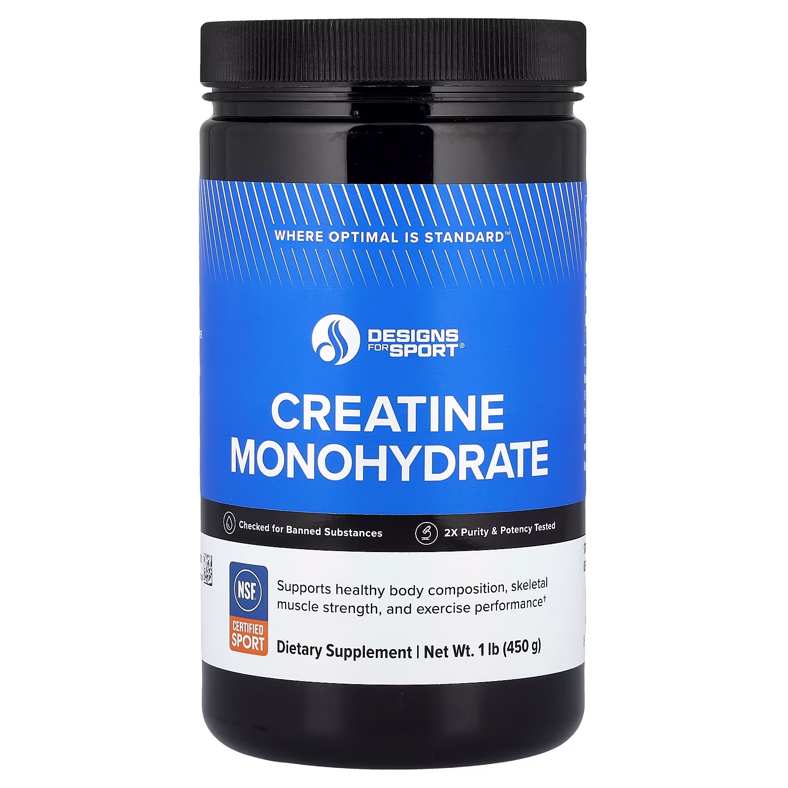 Monohidrato de creatina, 450 g (1 lb), Designs for Health, Designs For Sport®