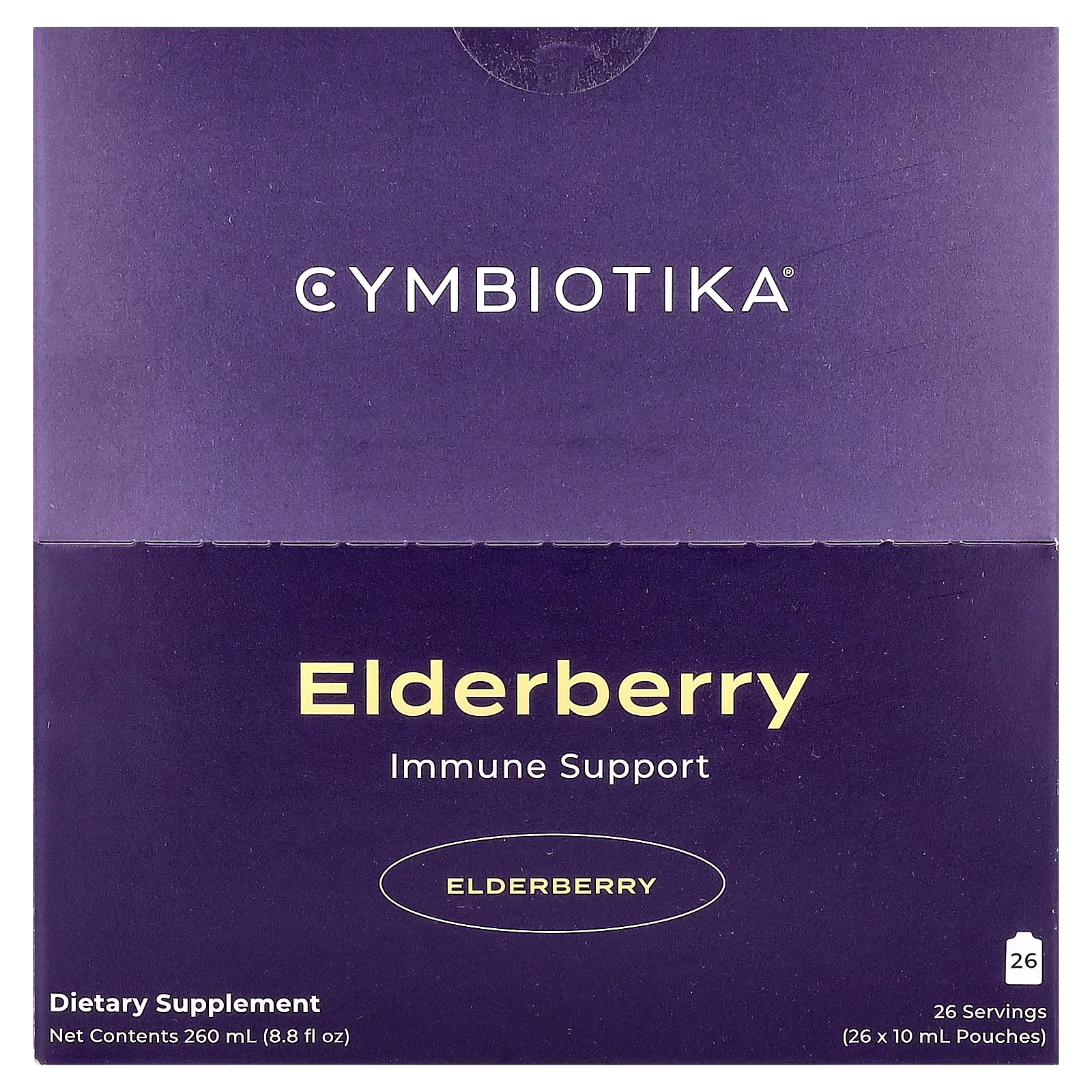 Elderberry Immune Support, 26 sobres, 10 ml (0,3 oz. líq.) cada uno, Cymbiotika
