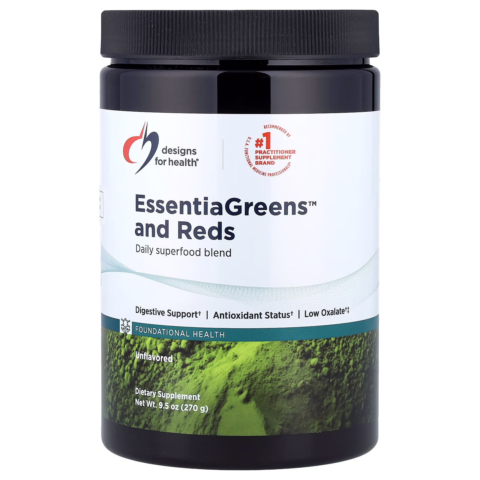 EssentiaGreens™ y frutos rojos, Sin sabor, 270 g (9,5 oz), Designs for Health